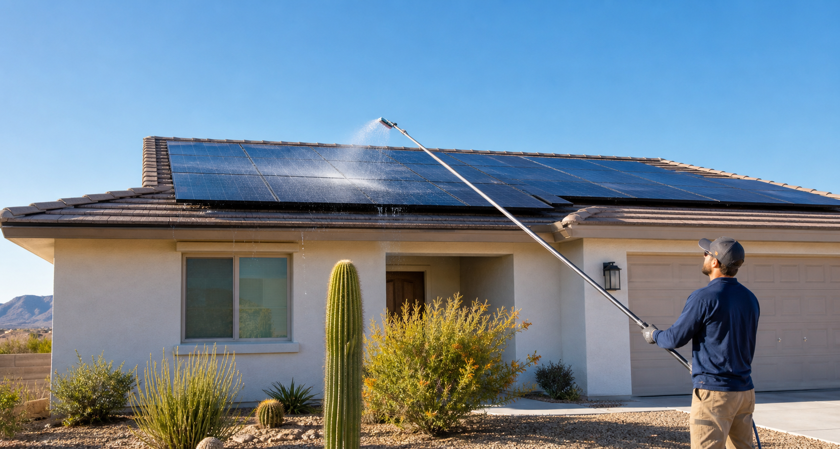 Solar panel cleaning service